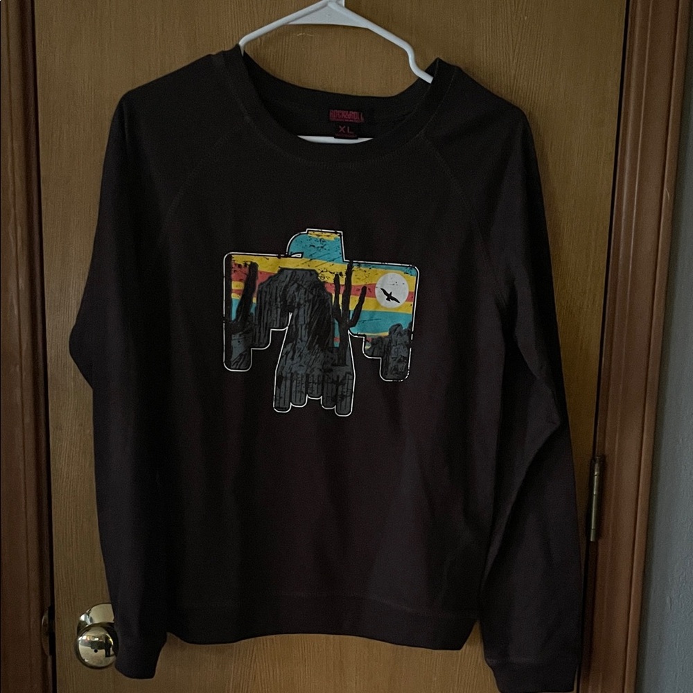 Brown Midwest Girls long sleeve shirt